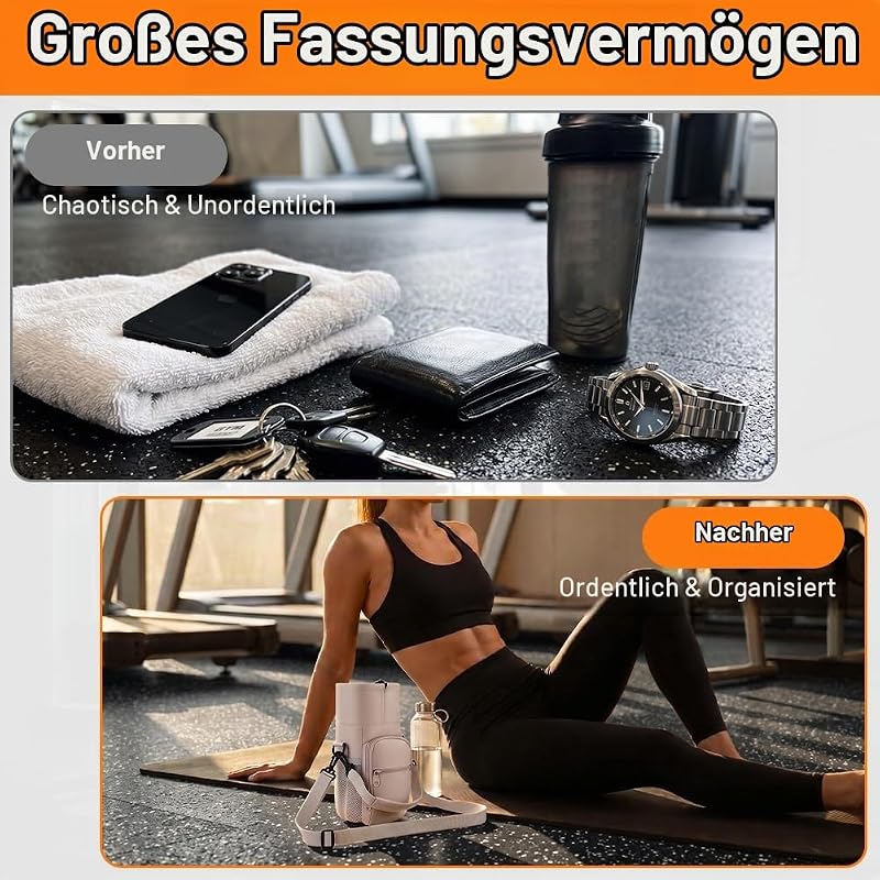 Flaschenhalter, 1.2L/40oz Wasserflasche Tasche für Wandern, Weiß — Foto 6 von 7
