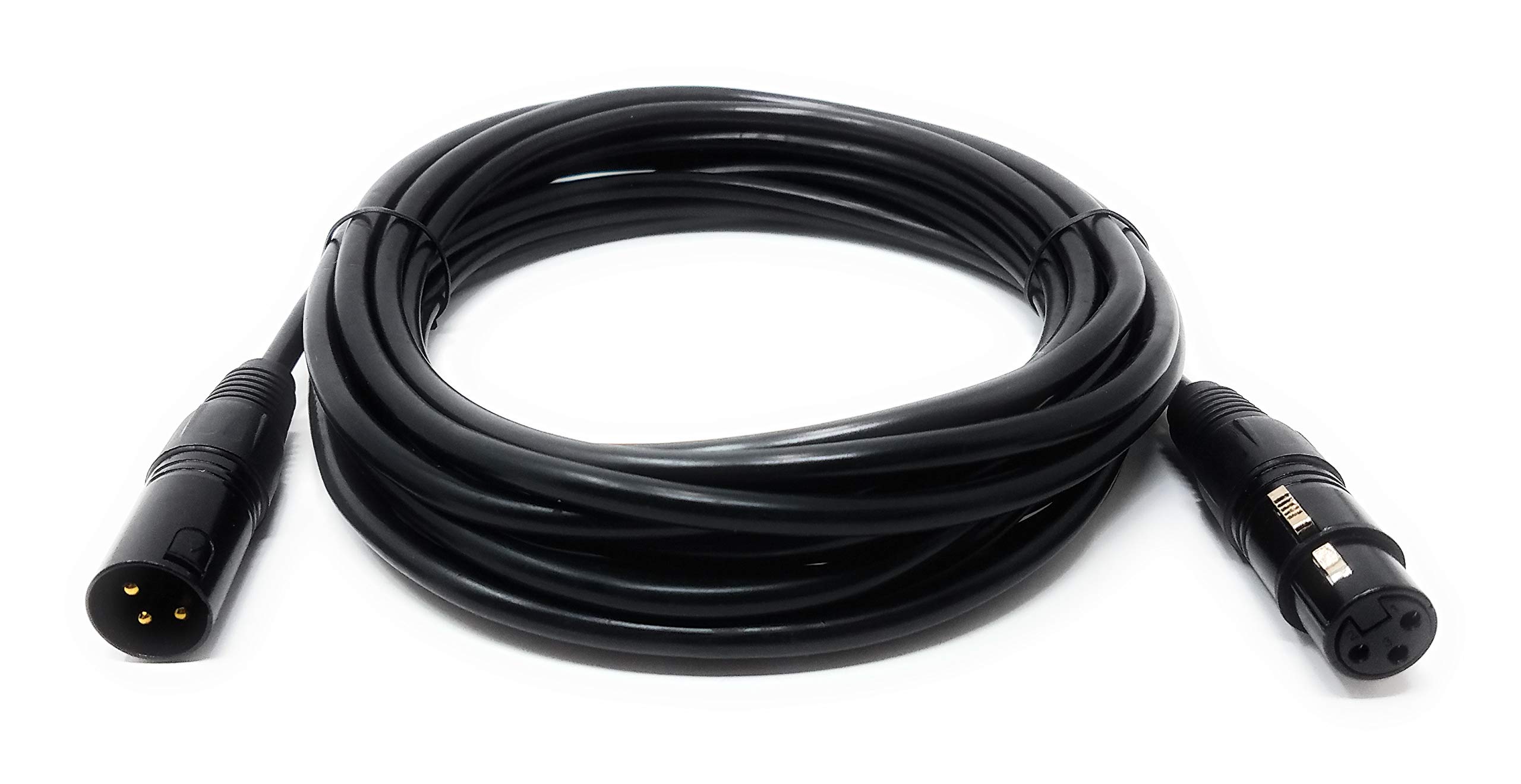 MainCore 6m XLR Male to Female Microphone 3 Pin Extension Audio Cable Lead Cord Compatible With Amplifiers, Microphones, Mixer, Preamp, Speaker & Other Professional Studio Recording (6m)