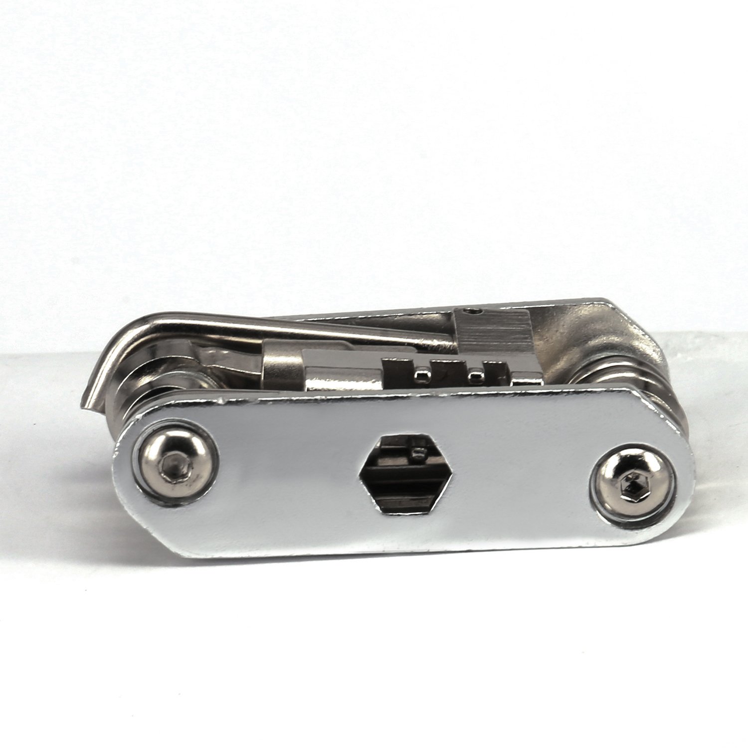 Portable Bike Bicycle Cycling Mechanic Repair Tool Kit- 14 in 1 Multi-function-Silver-SCS ETC