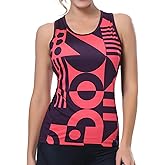 beroy Racerback Cycling Tank Tops Women Indoor-Outdoor Bike Sleeveless Recreation Spin Tank Shirts with Pocket