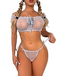 Avidlove Womens Lingerie BabyDoll 2 Pieces Sexy