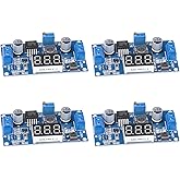 JTAREA LM2596 LM2596S DC-DC Buck Converter Voltage Adjustable DC to DC 4.0-40V to 1.25-37V 2A Power Supply Module with LED Vo