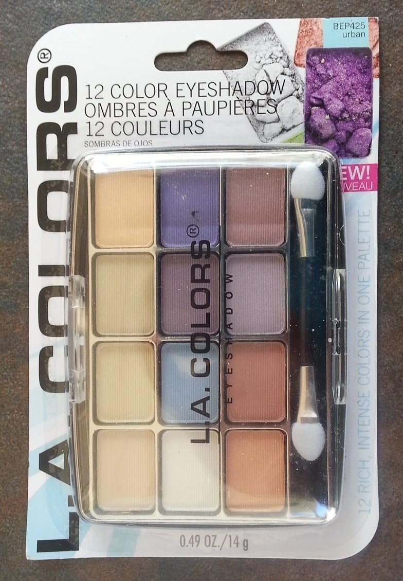 L.A. Colors Expressions, 12 Color Eyeshadow, BEP425 Supernatural with extra brush (Urban)