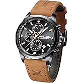 MEGALITH Wrist Watches for Men Luxury: Dress Silver Stainless Steel Chronograph Watch Waterproof - Gift for Husband Father at Birthday Anniversary