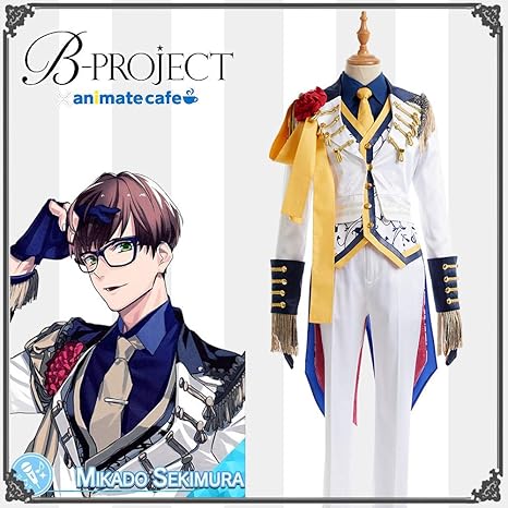 Amazon Cosmore B Project 鼓動アンビシャス Bプロ S級パラダイス White 釈村帝人 コスプレ衣装 Cosplay コスチューム コス 仮装 変装 女性xl コスプレ 仮装 通販