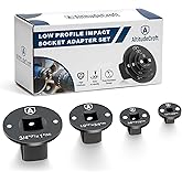 AltitudeCraft Low Profile Impact Socket Adapter Set for Tight Spaces | Four Drive Conversions Keep the Ratchet Close to the Fastener: 1/4&Prime; to 3/8&Prime;, 3/8&Prime; to 1/2&Prime;, 1/2&Prime; to 3/4&Prime;, 3/4&Prime; to 1&Prime;