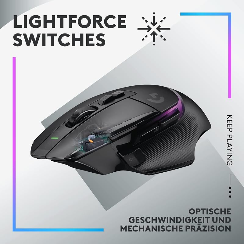 502 X PLUS LIGHTSPEED Kabellose RGB-Gaming-Maus