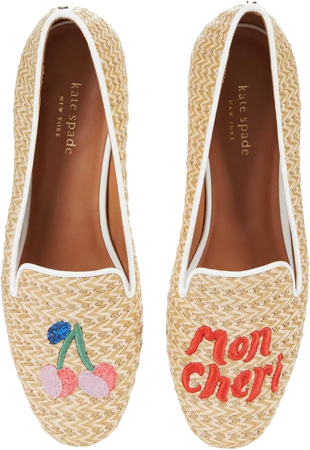 Kate Spade New York Lounge Cherries Natural 8.5 B (M) Amazon.co.uk