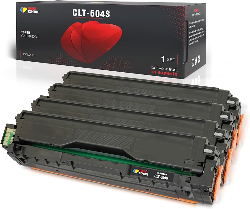 TONER EXPERTE Compatible Samsung CLT-K504S Toner 4-Pack for Xpress SL-C1810W