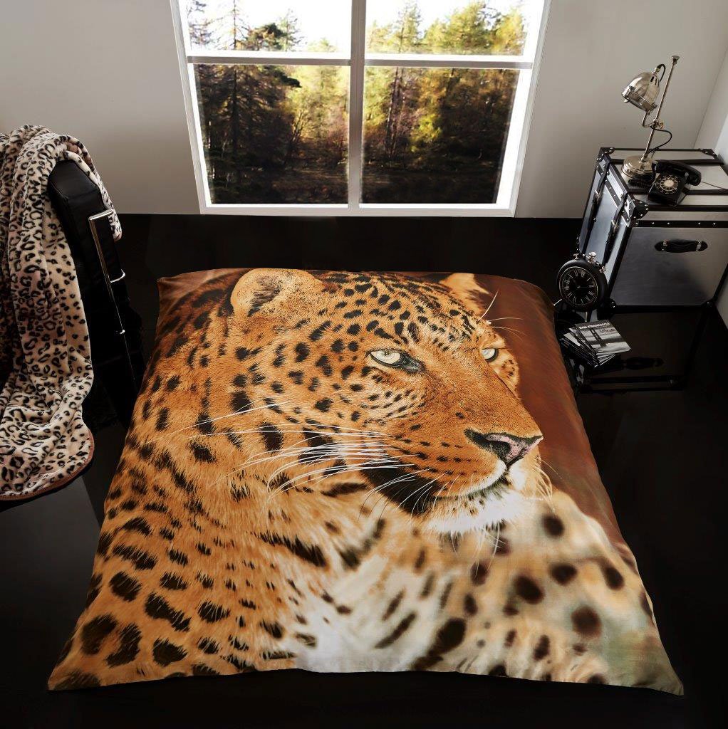 Gaveno Cavalia Gaveno Cavailia Super Soft Faux Fur Fleece Blanket 3D Animal Print Throw Leopard 200x240 cm, Polyester, Multi, King