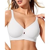 LetsJoli Wireless Bras for Women No Underwire Jelly Bras Seamless Push Up Full Coverage Bralettes Comfortable Everyday Bra