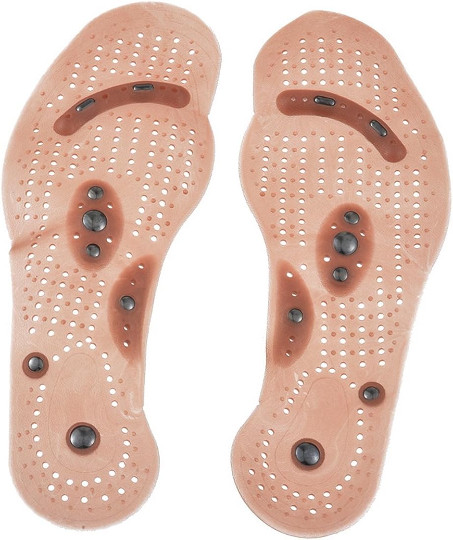 Semelles Magnétiques En Silicone Transparent - Avec Aimants Hématite Pour Acupuncture Plantaire - Neuf