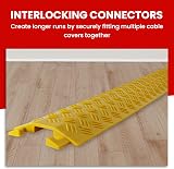 Vigil Cable Protector Ramp 1000mm Yellow Floor Wire Cover Cable Management view 6
