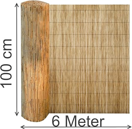 Amazon De Excolo Schilfmatte 100x600 Cm Sichtschutz Zaun Schilfrohrmatte Windschutz Blickschutz Schilf Windschutz Matte