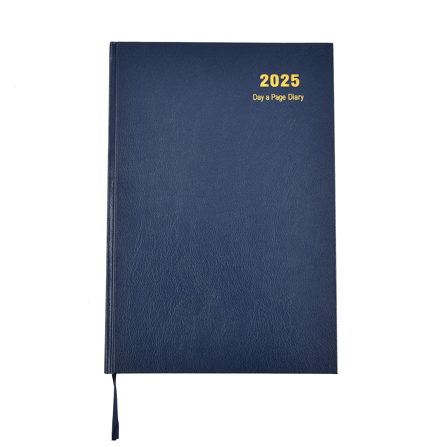 Arpan 2025 Diary A5 One Day to a Page Diary With Full Page of Saturday & Sunday Hardback Cover (Blue - 2025)