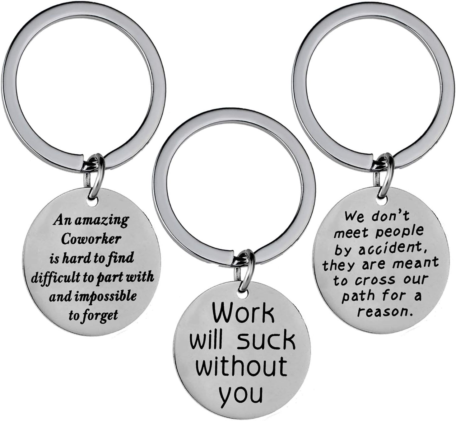 Coworker Leaving Gifts for Colleague Friends Boss Goodbye Farewell Gifts Going Away Thank You Keychains