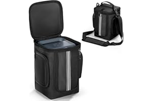 MRINCA Carrying Case Compatible with Anker Solix C300, Protective Storage Bag with Adjustable Strap, Accessory Pockets & Heat Dissipation Design