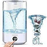 Mojoco Mini Washing Machine - 6L Small Portable Washing Machine with 3 Wash Modes for Underwear, Socks &amp; Baby Clothes - Rechargeable Countertop Mini Washer for Dorms, Hotels, Travel &amp; Camping