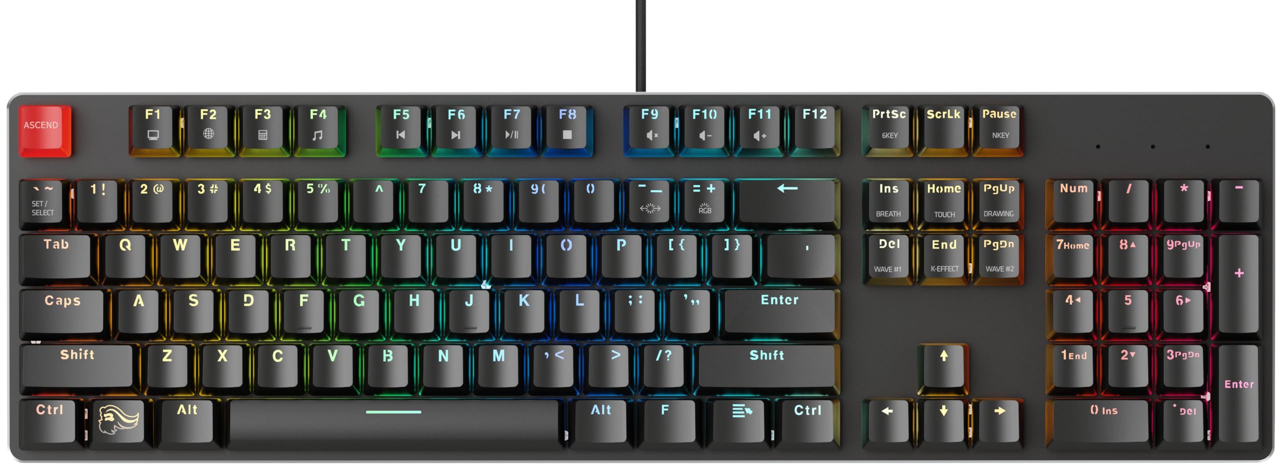GLORIOUS Gaming GMMK Full Size (100%) - Mechanical Gaming Keyboard, Gateron Brown Switches (Tactile), Doubleshot Caps, Per Key RGB, Hotswap & Customisable, Full NKRO - American QWERTY Layout - Black