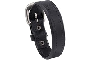 SHIMERITI Punk Rock Retro Alloy Belt Buckle Wristband Pu Leather Adjustable Cuff Bracelet