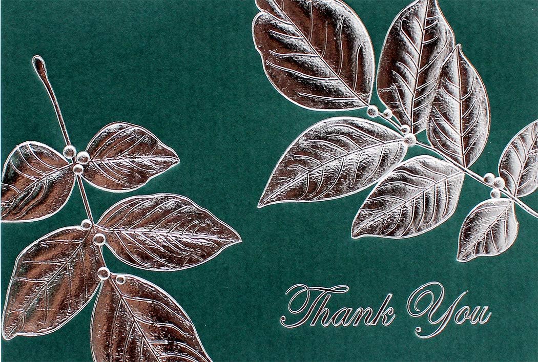 Ranvi 8PCS Creative Embossed Thank You Card, Wedding, Business, Anniversary, White - Image 3