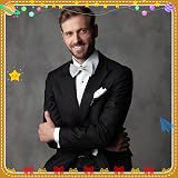 Heyu-Lotus Mens Glitter Sequin Bow Tie Sparkling Pre-tied Adjustable Strap Party view 7