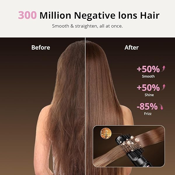 AIR WRAP HAIR STYLER, FAST DRYING BLOW DRYER & CURLING STYLINGTOOL, HOT AIR STYLER NO HEAT DAMAGE, HOT AIR STYLER WRAP FOR CURLING VOLUMIZING STRAIGHTENING STYLING(PINK)