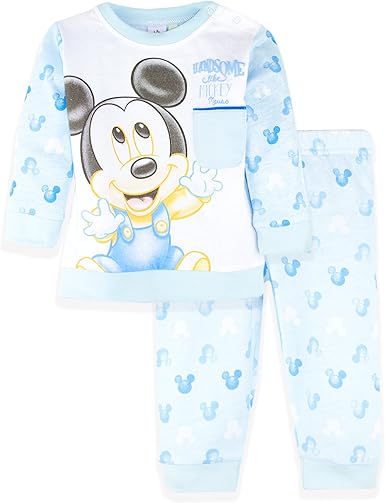 Disney Ensemble De Pyjama Bebe Garcon 0 A 24 Mois Bleu Amazon Fr Vetements Et Accessoires