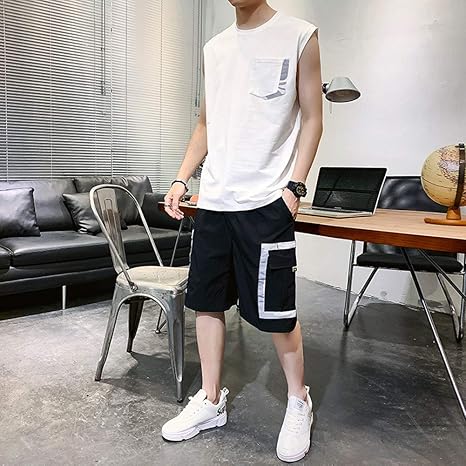 Amazon Co Jp 男性スポーツジムスポーツスーツがセット服スポーツジョギングトレーニングジムフィットネスジャージ実行の設定を実行します 白 Xxxl ホーム キッチン