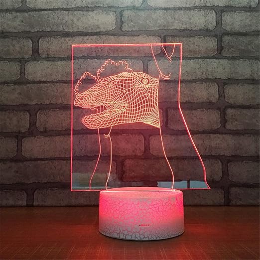 Amazon Com Cute Smart Touch Dinosaur 7 Colors Optical Illusion