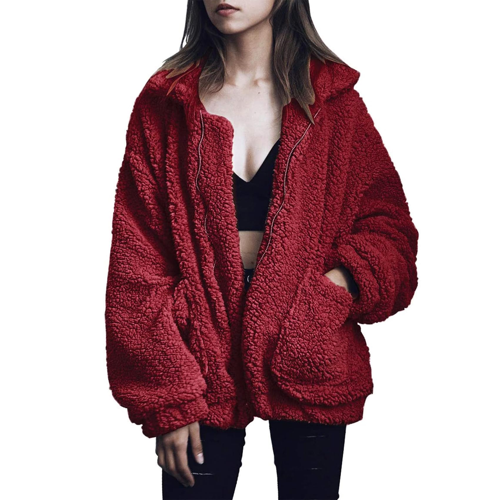 PRETTYGARDEN Women's Fashion Winter Coats Sherpa