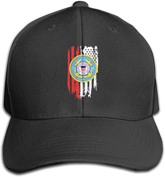 United States Coast Guard Academy United Black Baseball Cap for Men and