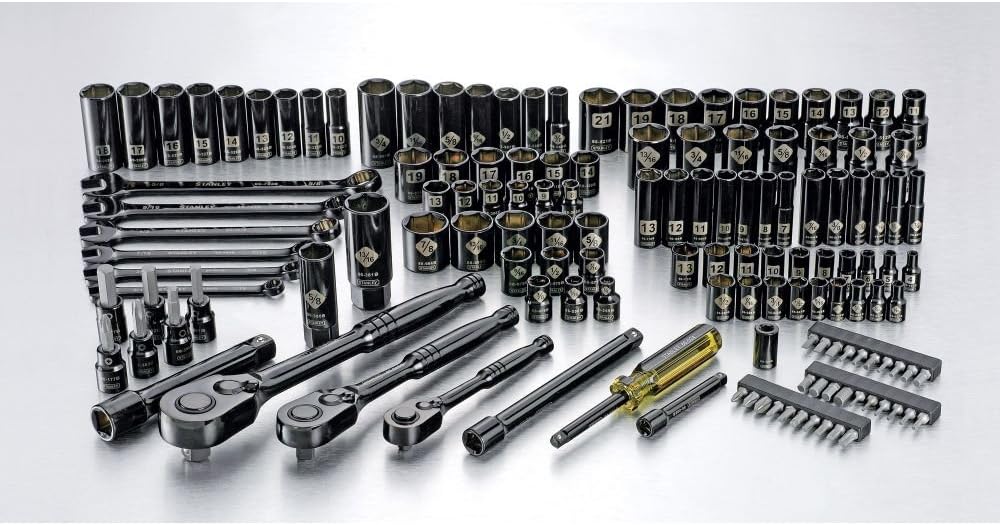 Stanley 141piece Professional Grade Black Chrome Socket Set Amazon.ca