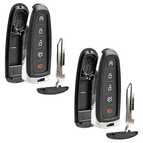 2 Replacement Shell Cases For 2012-2016 Ford Focus Keyless Remote Key Fob