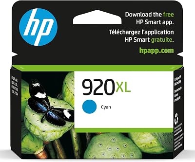 HP 920XL Cyan High-yield Ink Cartridge CD972AN for OfficeJet 6000 6500 7000 7500
