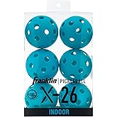 Franklin Sports X-26 Indoor Pickleballs - 3 Pack, 12 Pack & 100 Pack Bulk - USAPA Approved Tournament Pickleballs - Multiple Colors