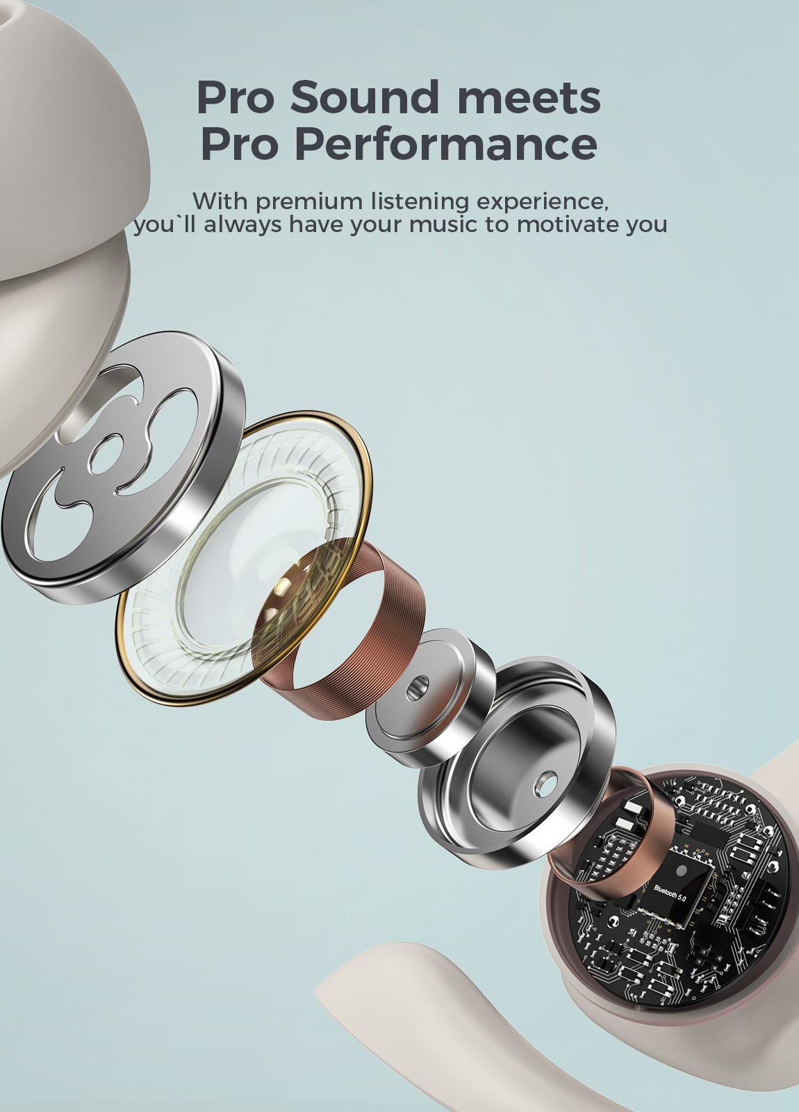 ET1 Wireless Headphones IPX7 Waterproof 