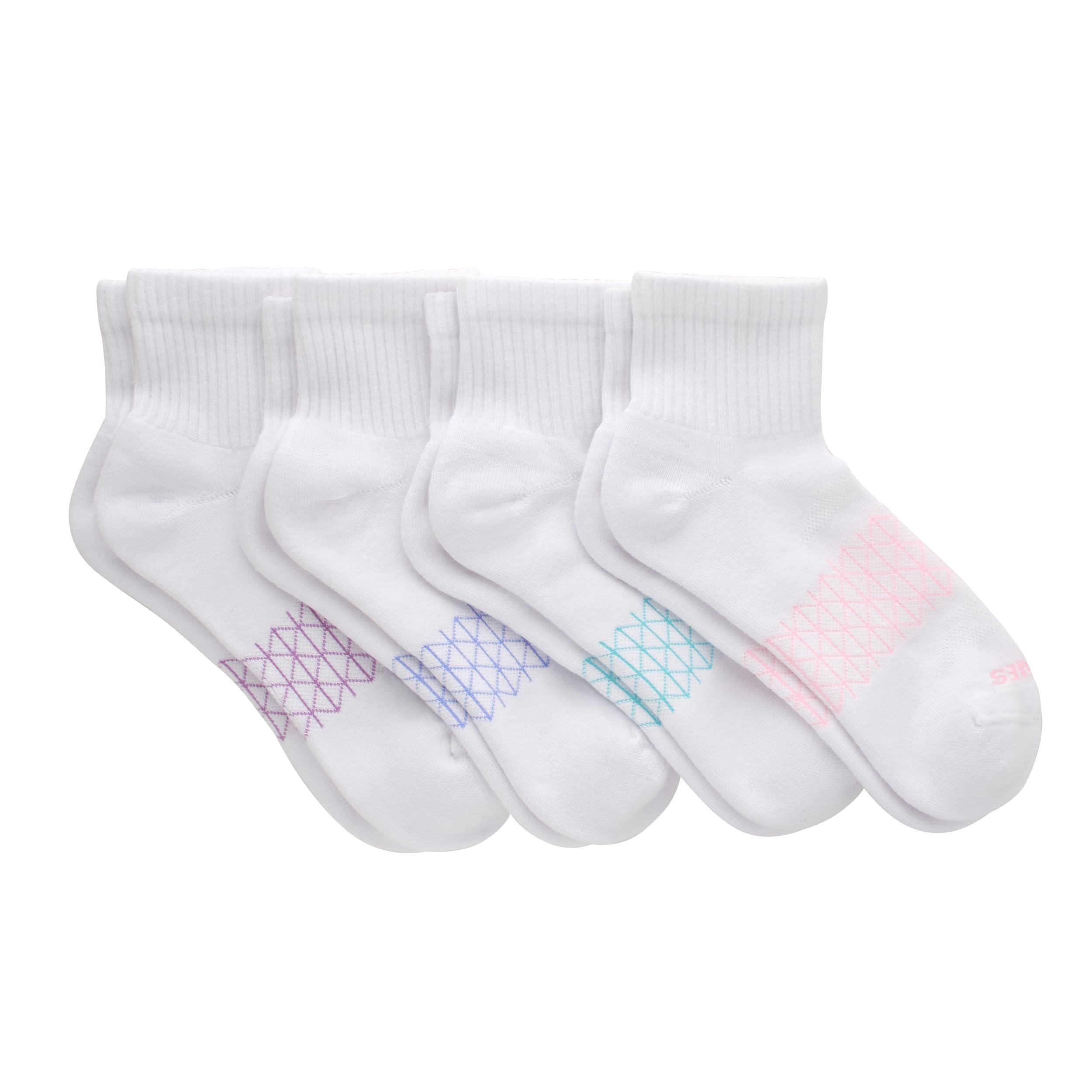 Hanes Women's Cushioned Ankle Socks, Absolute Active Ankle Socks For Women, Seamless Toe, 4-Prs