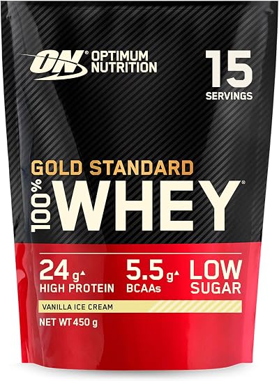 Optimum Nutrition Gold Standard 100% Whey Vanilla Ice Cream 450 g 15 Servings
