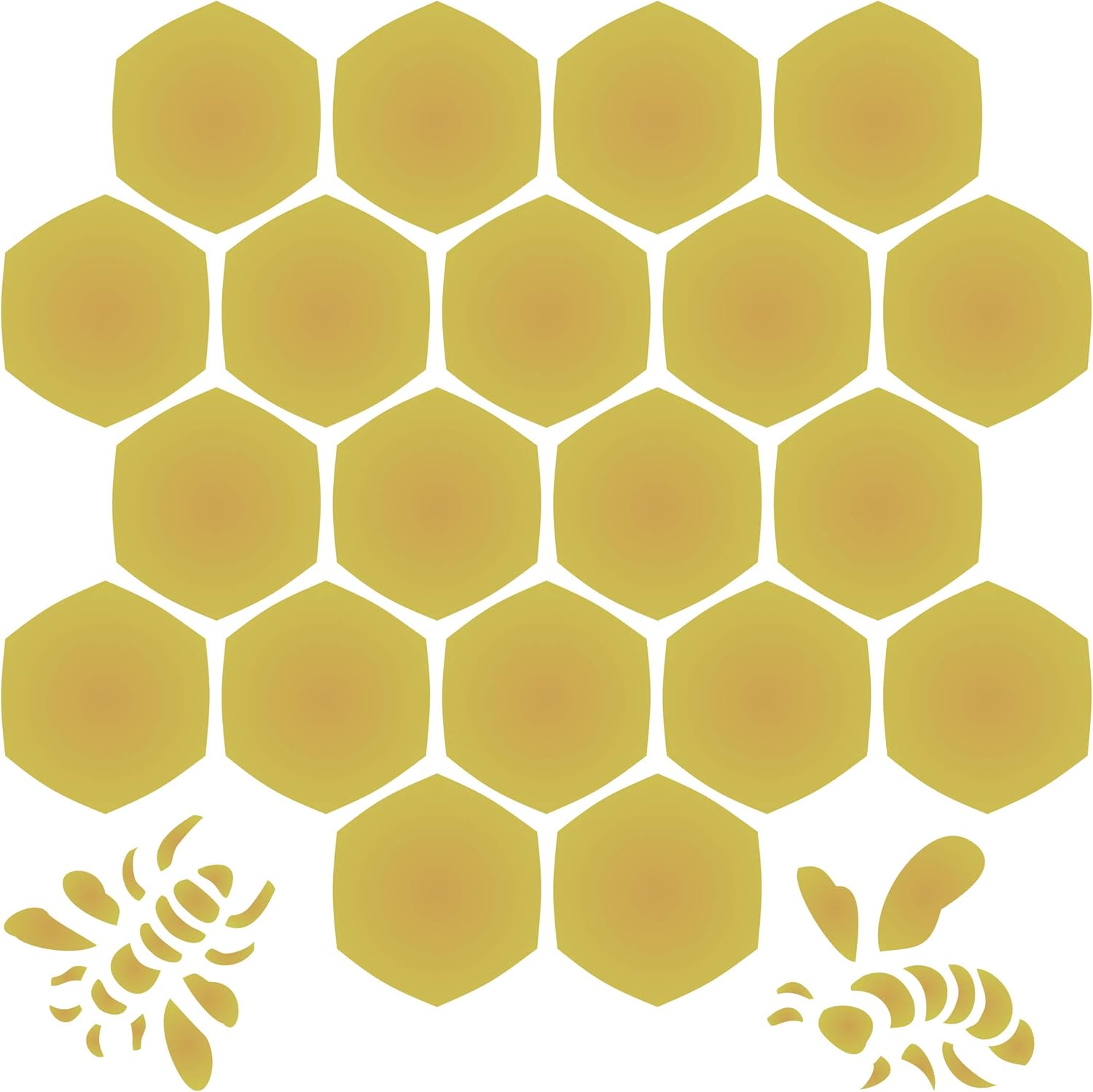 A4 Mylar Sheet Bee and Honeycomb Pattern Stencil Art & Craft Supplies