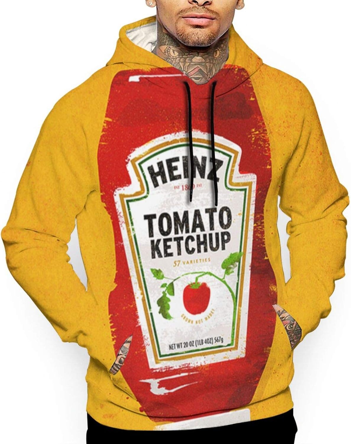 Heinz Tomato Ketchup Men Pullover Hoodie Weater Fashion