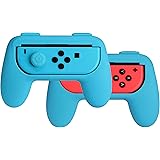 AmazonBasics Grip Kit for Nintendo Switch Joy-Con Controllers - Blue