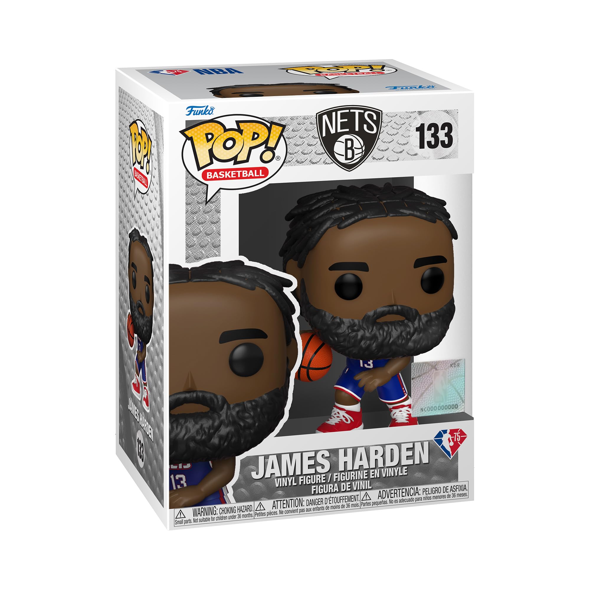 Funko POP! NBA: Nets-James Harden - Collectable Vinyl Figure - Gift Idea - Official Merchandise - Toys for Kids & Adults - Sports Fans - Model Figure for Collectors and Display