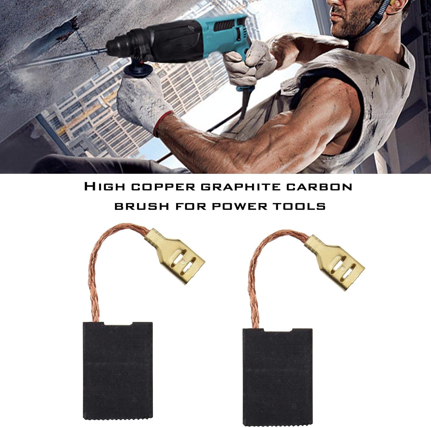 OTOTEC Carbon Brush 6.3x16x22mm 1607014103 1607014111 Compatible with Bosch PWS 1800 PWS 1600 PWS 20-230J with Auto Switch-Off 2 works - Image 3