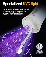 MySmile LP221 UVC Sterilizable Cordless Water Flosser Pearl White view 5