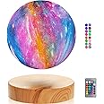 VGAzer Levitating Moon Lamp,Floating and Spinning in Air Freely with 3D Printing LED Moon Light Has 16 Colors 20 Modes for Unique Christmas Gifts,Room Decor (16 Colors Galaxy Moon)