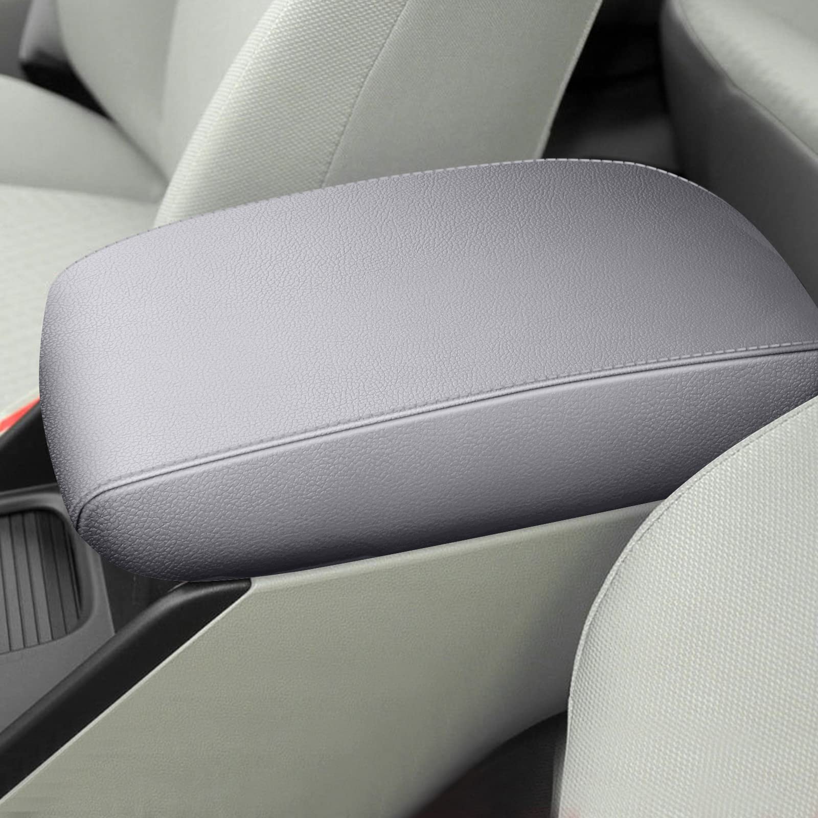 Photo 1 of AOMSAZTO Grey Armrest Console Cover for Civic 2012-2015 Honda Middle Leather Arm Cover
