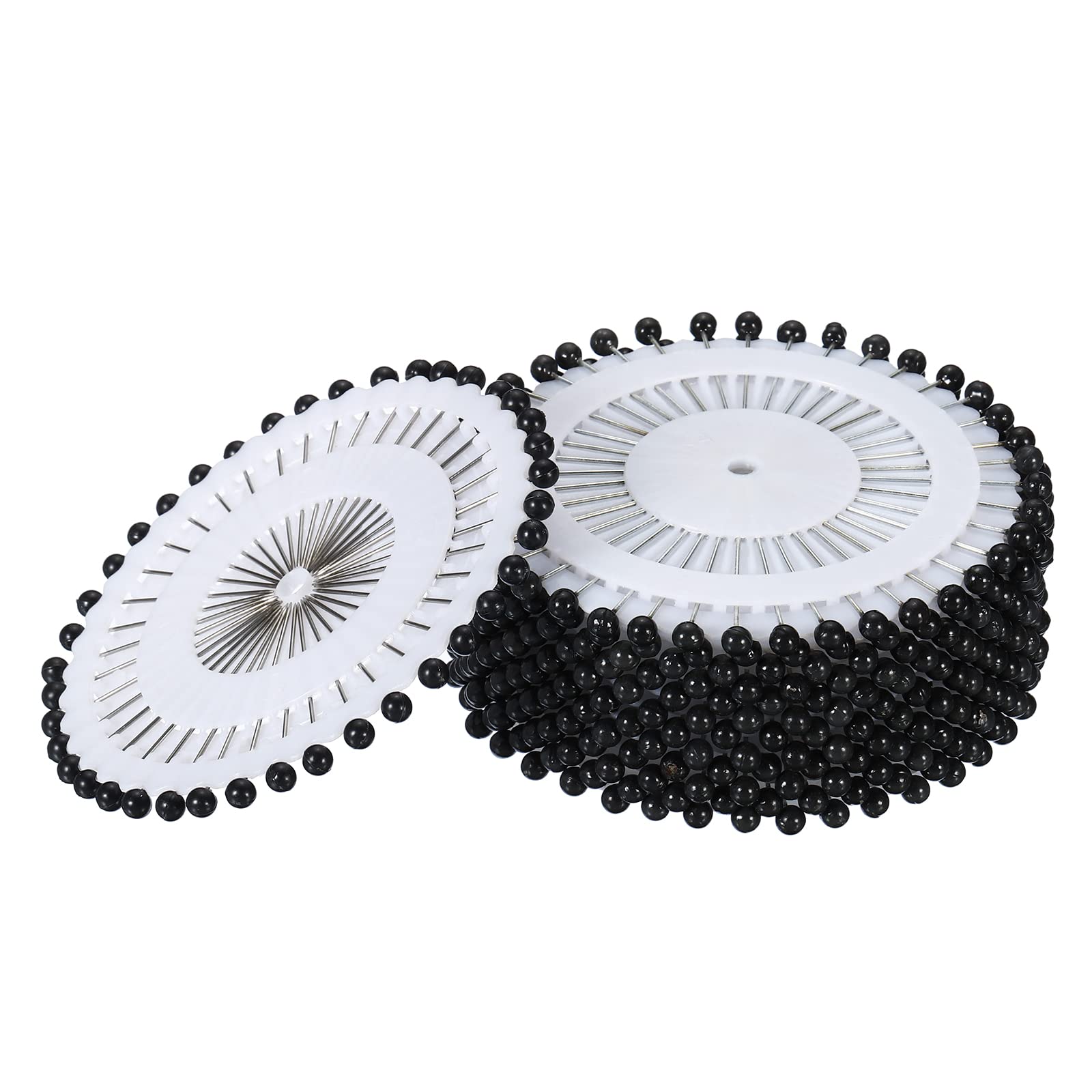 PATIKIL Sewing Straight Pins Round Pearl Head, 960 Pack for DIY Hand Crafts Project, Black
