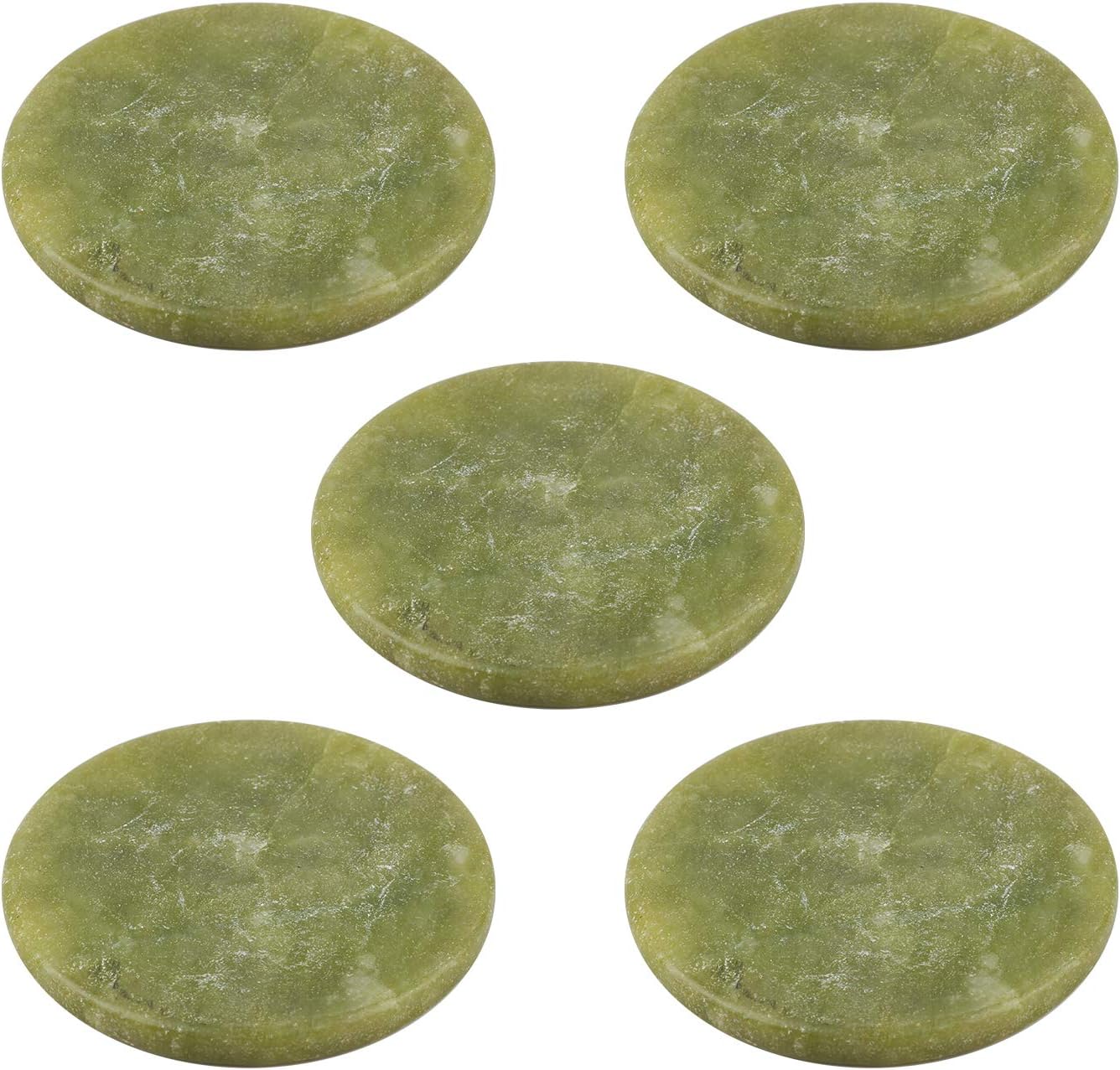 Belerry 5 Pcs Eyelash Extension Jade Stones Glue Stone Holders Fake EyeLash Base 2 Inch, 5 count (Pack of 1)