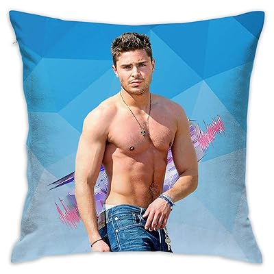 Zac Efron Printed Pillowcase Multicoloured, 18x18 Jordan Ubuy
